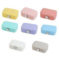 thumbnail image 4 of pitrice Jewellery Case Delicate Beautiful Box Portable Large Capacity Multifunctional Earrings Holders Household Necklace Light purple, 4 of 7