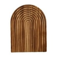 thumbnail image 2 of weibbin Small Wooden Platters Rectangle Boards Acacia Wood Serving Trays Home Decor Cheese Board Cake Plates Kitchen Platter for Food Dish Rectangular Dessert Snack Tray (Oval), 2 of 7