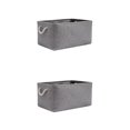 thumbnail image 3 of maskred Sac de Rangement Robuste et Durable pour Armoire pour un Espace Bien Organisé Boîte de Rangement Pliable avec Poignée en Coton Multifonctions Gris, 3 of 6