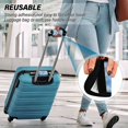thumbnail image 5 of Luggage Handle Wrap for Suitcase 4-Pack Includes Back Information Card Light Blue Tie-dye Pattern, 5 of 6