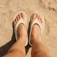 thumbnail image 5 of Women's Arch Support Flip Flops Comfortable Orthopedic Sandals for Men & Women Lightweight EVA Thong Sandals Unisex Adults Soft Recovery Pillow Slippers Thick Sole Slip On Summer Beach Slide Sandals, 5 of 7