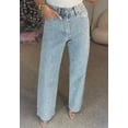 thumbnail image 3 of Vaqueros Fambro Rhinestone Baggy Y2K de cintura alta y pierna recta, 3 of 5