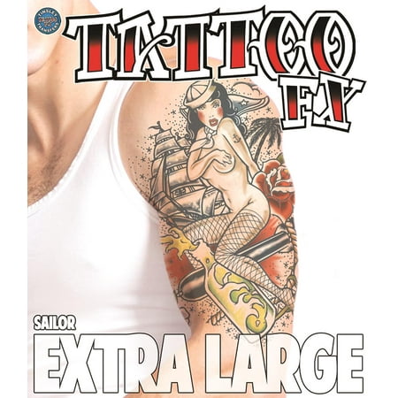 Tinsley Transfers Sailor Temporary Tattoo FX Costume Kit, Extra (Best Sailor Jerry Tattoos)