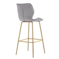 thumbnail image 6 of Duhome Velvet Bar Stool with Back Set of 2, Modern Barstool with Gold Metal Legs, Upholstered Kitchen Bar Chair, Gray, 6 of 8