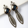 thumbnail image 3 of Crow Elegant Vintage Copper Crown-Shaped Bookmarks Set of 2, Stainless Steel Book Accessories for Reading Enthusiasts, 3 of 5