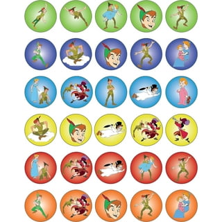 Cake Toppers Peter PAN Deluxe Birthday Cake Topper Set Featuring Peter Pan  and Friends with Decorative Themed Accessories