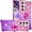 Pink Purple, variant on for Samsung Galaxy S25 Ultra (Not S25) Quicksand Case with Ring Kickstand, Girls Women Bling Cute Glitter Flowing Liquid Floating Sparkle Cover for Samsung Galaxy S25 Ultra. JB-Pink Green