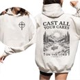 thumbnail image 4 of Christian Mountain Landscape Hoodie for Men and Women, 1 Peter Scripture Graphic Pullover, Sizes S-5XL, 4 of 6