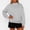 Gray, variant on Mock Neck Sweatshirt Women Comfort Oversized Casual Sweatshirt Cozy Soft Workout Pullover Tunic Tops Gray L