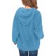 thumbnail image 5 of Cowsor Cute Hoodie for Teen Girls Trendy Solid Color Preppy Hooded Sweatshirts Kids Pullover Long Sleeve School Outfits, 5 of 7