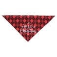 thumbnail image 1 of lionlar Lovely Christmas Pattern Triangle Scarf Saliva Cloth Bandana Decorative Washable Red, 1 of 6