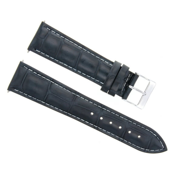 18MM GENUINE LEATHER WATCH STRAP FOR TISSOT PRC200 PRS200 1853 DARK BLUE WS