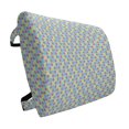 thumbnail image 1 of Abstract Lumbar Pillow, Seamless Pattern with Citrus Like Lemon Lime Tangerine Orange Print, Soft Back Cushion for Office Chairs with Adjustable Straps, 14" x 13", Pale Green and Violet, by Ambesonne, 1 of 7
