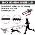 thumbnail image 4 of FrostHike Laisse pour Chien Mains Libres Multitus, Laisse Élastique Rétractable à Double Poignée Douce Rembourrée avec Points Réfléchissants, Laisse Réglable pour Promenade, Course, Jogging, pour Chiens Moyens et Grands, 4 of 5