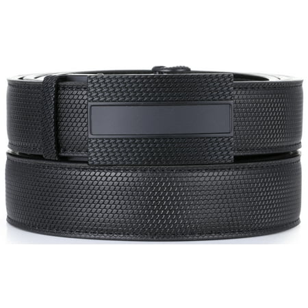 Best Leather Belt (Gallery Seven Leather Click Belt , Adjustable Ratchet Belt For Men, Automatic Dress Belt, - 1-Black - Medium Up To Waist)