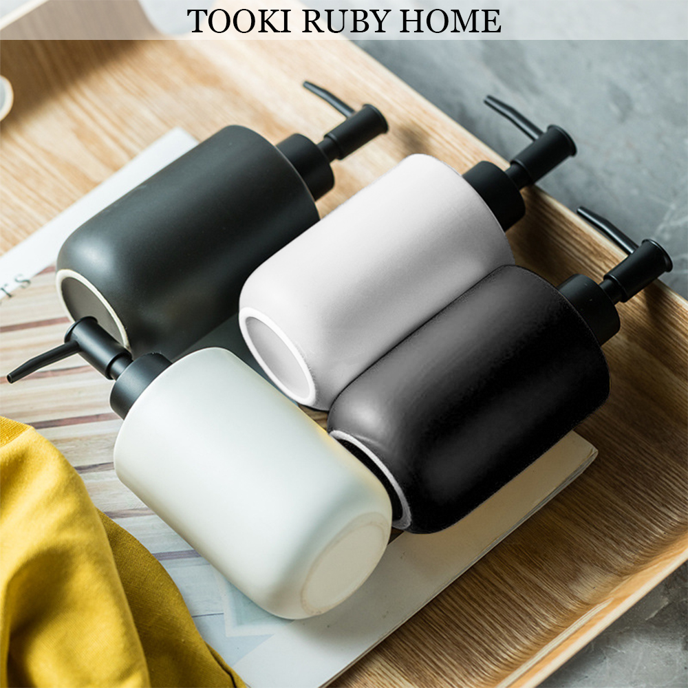 Soap Dispenser Lotion Dispenser Bathroom Countertop LeakProof Liquid