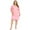 Pink, variant on Women's Short Sleeve Nightgowns Lace Stitching Nightdress Large Size Sleepshirts Household Solid Color Summer Pajamas Dress Plus Size,Pink XL-4XL