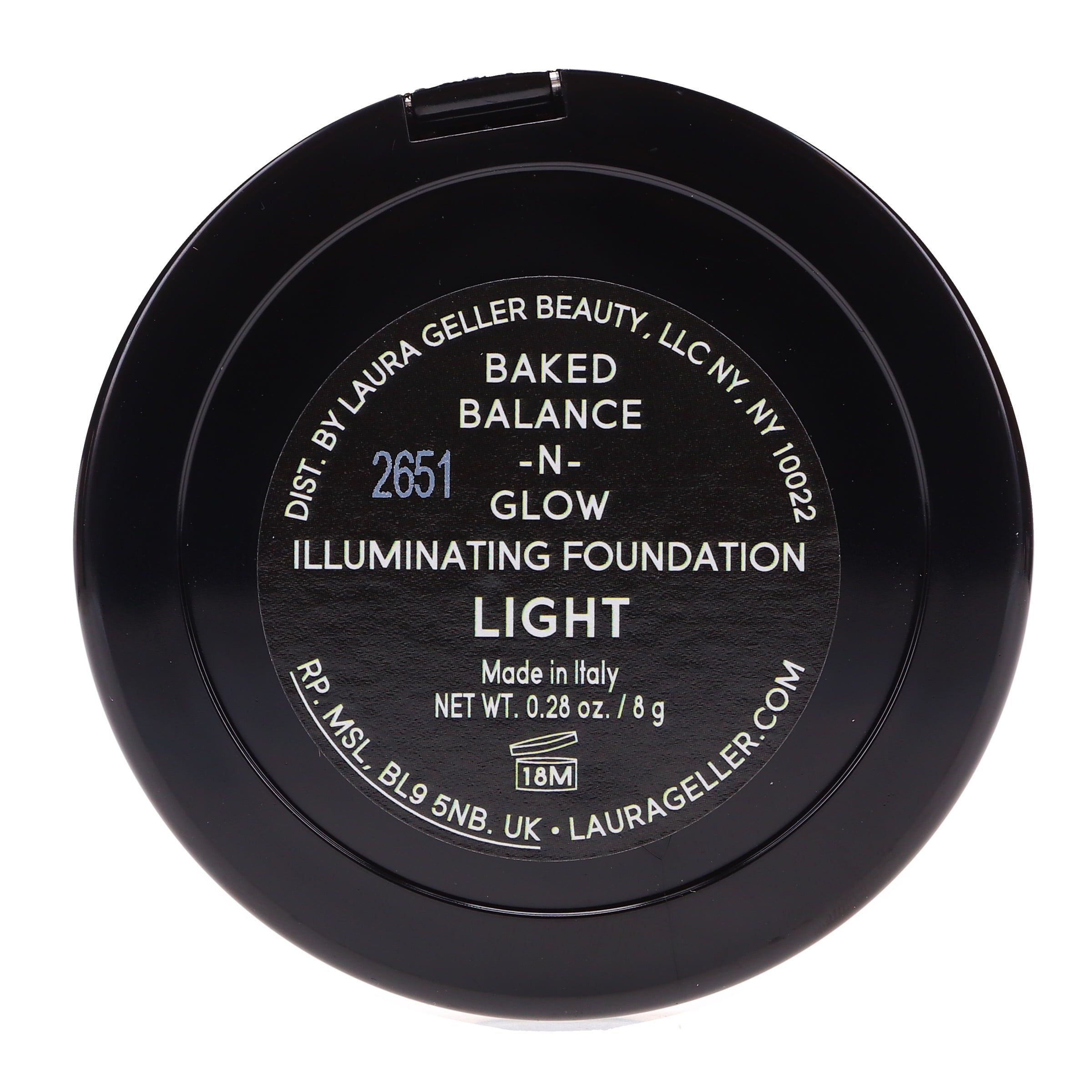 Laura Geller New York Baked Balance-N-Glow Powder Foundation, Illuminating Porcelain, 0.28 oz