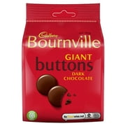 Cadbury Bournville Giant Buttons Dark Chocolate 110g (Pack of 2)