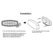 Dream Lighting 7.5 LED Tail Light, Passenger Side