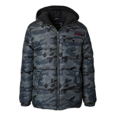 UPC: 0196225178690 | Ixtreme Toddler Boy Camouflaged Hooded Puffer Jacket Sizes 12M-4T