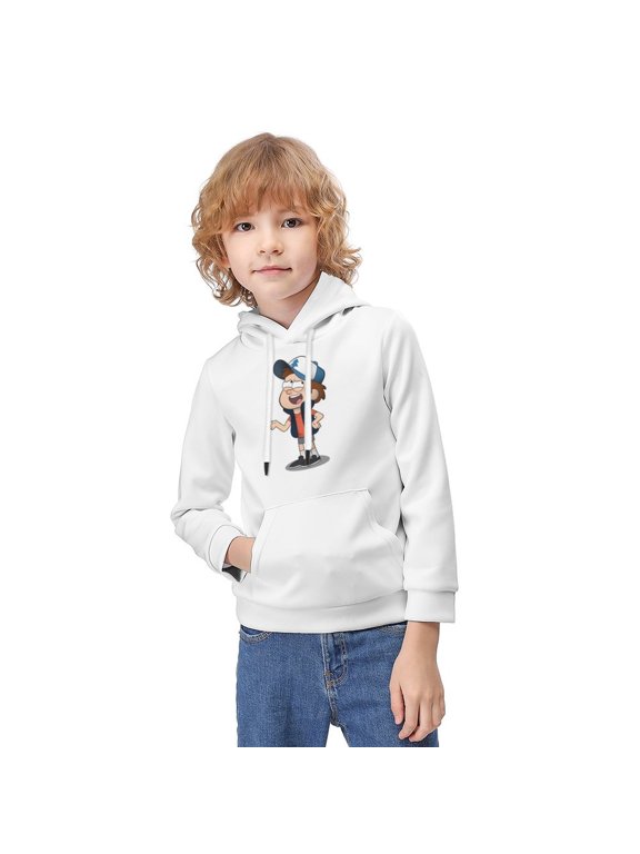 Gravity Falls Hoodies Pullover Jumpers Tops Long Sleeve Hoodie Unisex Hooded Sweatshirt Long Sleeve Pullover Hoody with Pocket for Boys Girls Kids Teens