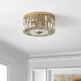 thumbnail image 6 of SAFAVIEH Parda 12 in. Glam Brass Iron Mount Light with Glass Shade, 6 of 8
