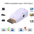 thumbnail image 3 of Adaptateur HD 1080P HDMI-Compatible vers VGA Sortie VGA Convertisseur pour Ordinateur Portable 2024 E2G8, 3 of 8