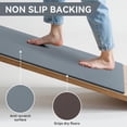 thumbnail image 5 of Buganda Kitchen Rugs and Mats, Sets of 2 Non Slip Waterproof kitchen Rugs, Anti Fatigue Kitchen Mats for Floor, 17.3"x59"+17.3"x29", Grey, 5 of 9