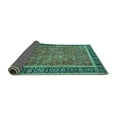 thumbnail image 2 of Ahgly Company Indoor Rectangle Persian Turquoise Blue Traditional Area Rugs, 7' x 9', 2 of 4