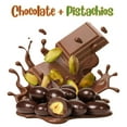 thumbnail image 2 of Dark Chocolate Covered Pistachio by It's Delish, 12 Oz Bulk Bag  Chocolate Candy Nuts Bulk Pistachios Chocolates Sweet & Crunchy Nut Snack  Vegan, Kosher, 2 of 7