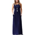 thumbnail image 1 of Vestido largo suelto sin mangas de verano para mujer Vestido largo casual con bolsillos Ormromra, 1 of 2