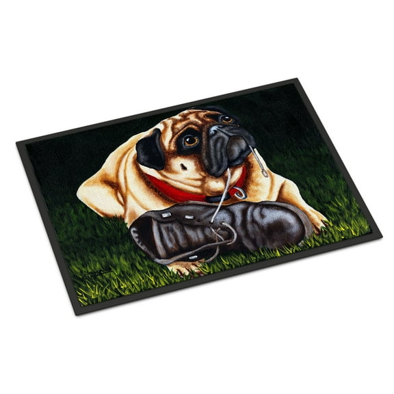 Cluster Buster the Pug Door Mat