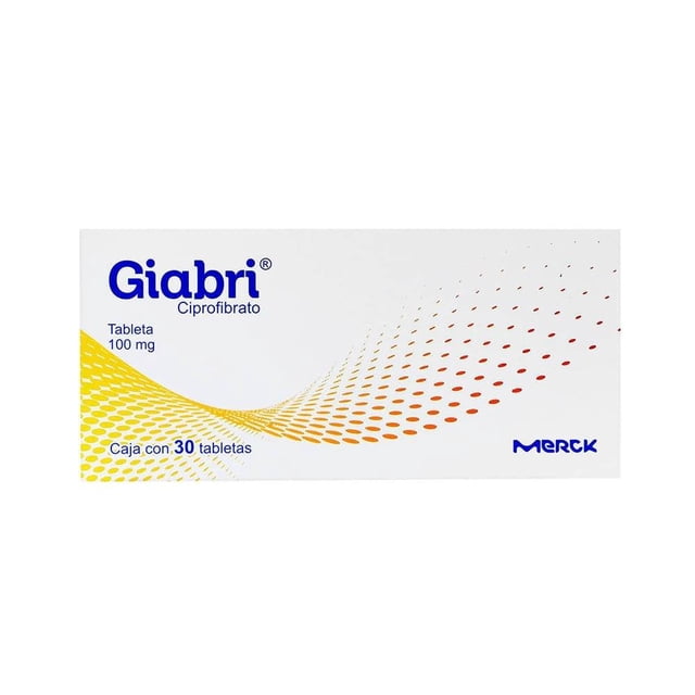 Giabri Ciprofibrato 100 mg 30 tabletas