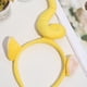 thumbnail image 4 of Diadema para niños 3D lindo dibujos animados felpa suave mano de obra exquisita niñas aro de pelo diadema amarillo, 4 of 5