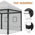thumbnail image 5 of InstaHibit 4 Pcs Zippered Canopy Tent Walls Mesh Sidewalls for Pop Up 10 ft Canopy Side Wall Fair w/ Service Windows, 5 of 10
