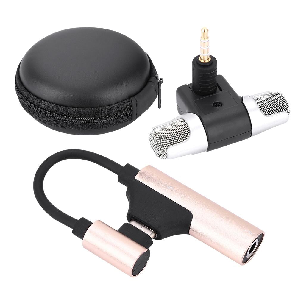 Mgaxyff Mini Mic Mobile Folding Microphone with 3.5mm Audio Interface