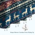 thumbnail image 6 of Multicolor Christmas Pattern Shower Curtain 84"x72" ,Bathroom Decorative Shower Curtains Set with 12 Hooks,Modern Waterproof Washable Shower Curtain, 6 of 6
