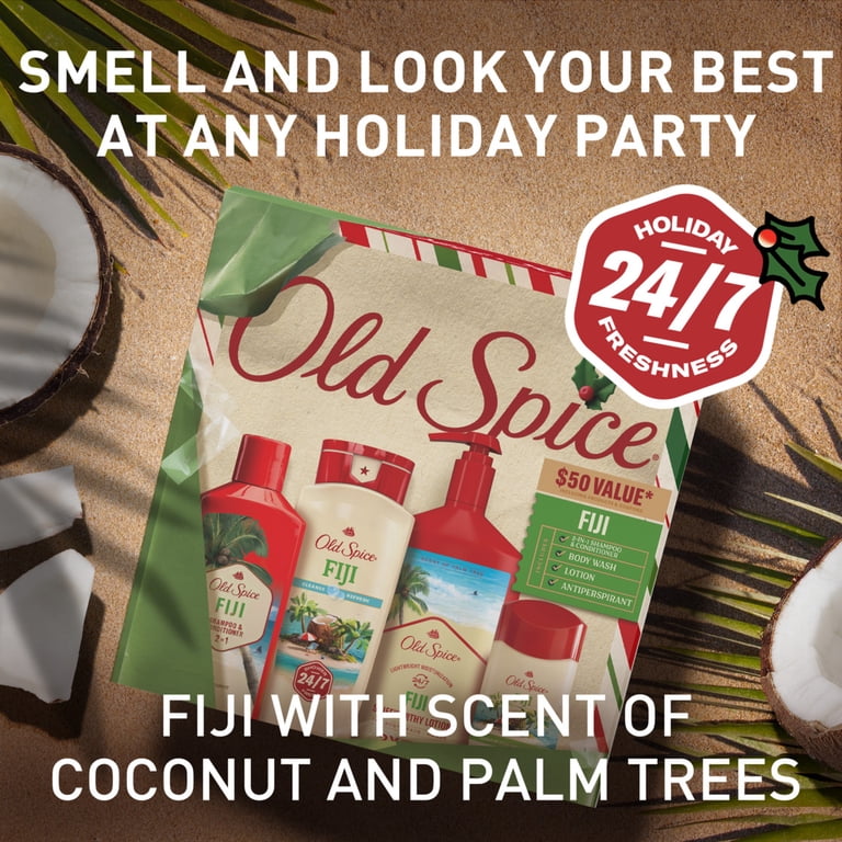Old Spice Fiji Holiday Gift Pack for Men, Body Wash
