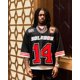 thumbnail image 3 of Camiseta de manga corta con estampado de letras grandes y sueltas de empalme americano para hombre, estilo hip-hop callejero, estilo gótico de verano, diseño de tendencia Y2K, tops para parejas, 3 of 5
