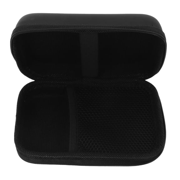 Alasum Earphone Organizer Bag Black Oxford Cloth Eva Velour Travel Carry Pouch 1Pc