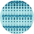 thumbnail image 1 of Ahgly Company Tapis d'Intérieur Ronds Transitionnels Lavables à la Machine Bleu Ivy Blue, 4 Pieds Rond, 1 of 7