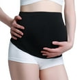 thumbnail image 1 of Black pregnant women with elastic abdominal belt, back support, abdominal belt, and waist extension belt, 1 of 5