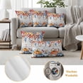 thumbnail image 6 of Fall Blue Pumpkins Outdoor Pillow Covers 20"x12" Set of 2,Waterproof Throw Pillow Covers for Patio Furniture,Thanksgiving Eucalyptus Farm Wooden Plank Decorative Cushion Pillowcases for Garden Sofa, 6 of 9