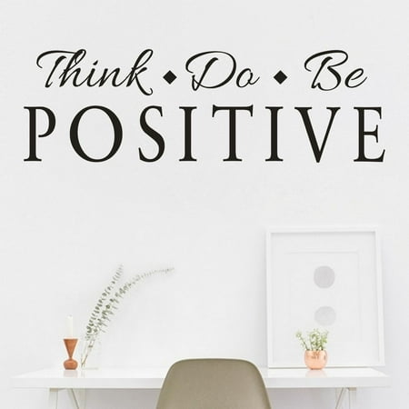 Think Positive Removable Art Vinyl Mural Home Room Decor Wall