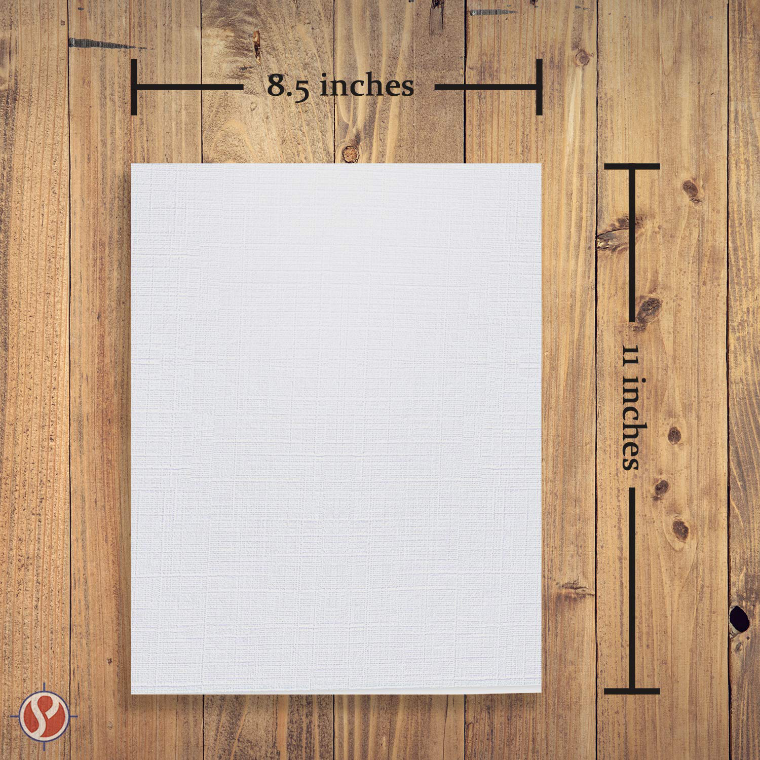 Linen Textured 8.5 x 11" Card Stock | Specialty Papers | 80lb Cover, 216 gsm | 25 Sheets Per Pack (Antique Gray)