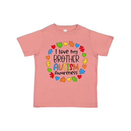 

Inktastic I Love My Brother Autism Awareness Gift Toddler Boy or Toddler Girl T-Shirt