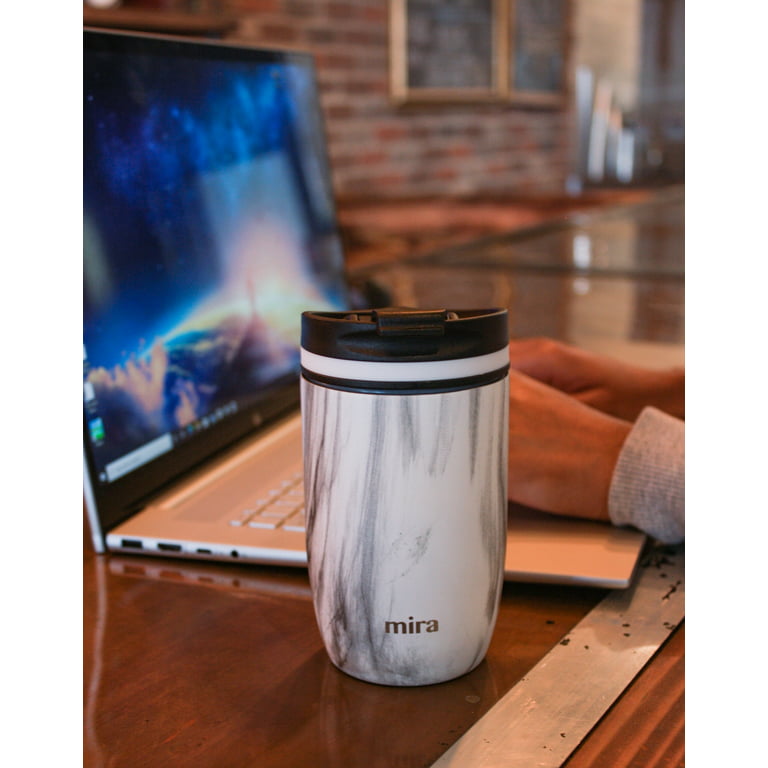 Mira 12 oz Insulated Tumbler Cup - Stainless Steel Wine & Rocks Cup - Great for Wine, Whiskey, Coffee & Cocktails - Rose Gold