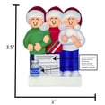 thumbnail image 4 of Personalized Family of 3 Ornament 2024 Vaccinated Family Appreciation 1 Count - Ornaments by Elves, 4 of 8