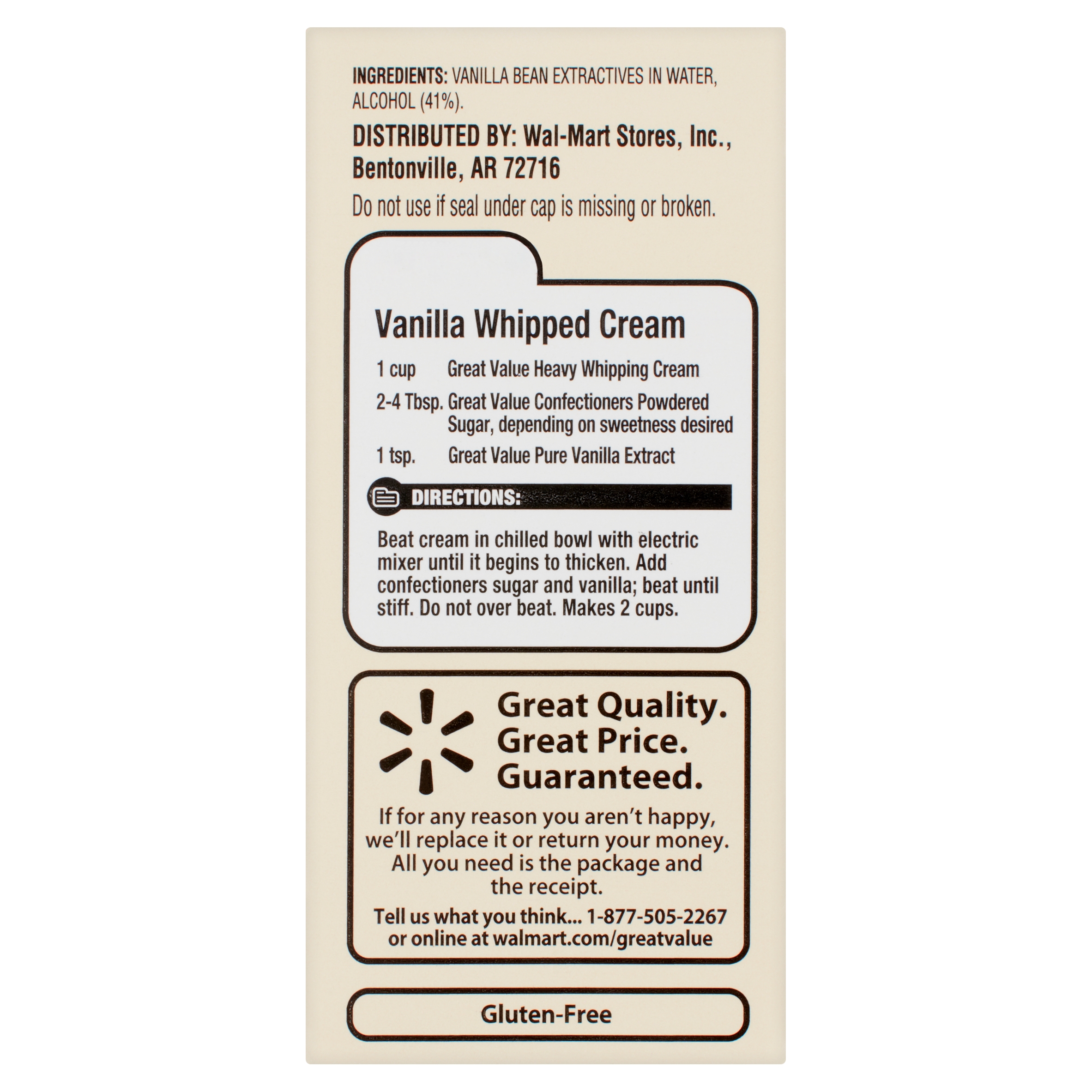 34 Vanilla Extract Nutrition Label Labels Design Ideas 2020